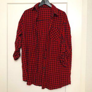 🌟VALENTINE'S DAY - Women's 100% Cotton Plaid Top (Small)